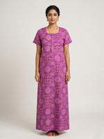 MANGAI Cotton Printed Pleated Model Half Sleeve 4XL Size Nighties Trendy Collection's(4PZ)