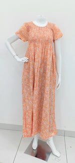 Crush Smocking Nighties for Stylish Women | Soft wrinkled texture Smocking Model | Rounded neck with Side Pocket | Daily wear Nighties for trendy women (PPL)