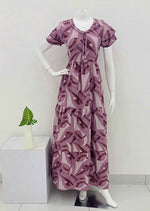 Stylish new FULL FROCK Model Nighties| Fancy Sleeves & Neck Pattern| Side Pocket with Back Tie Rope | Perfect Nightwear Trendy Women's (FRK)