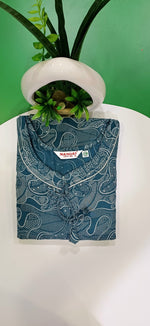 Stylish Alpine FULL FROCK Model Nighties| Fancy Sleeves & Neck Pattern| Side Pocket with Back Tie Rope | Perfect Nightwear Trendy Women's (FRK)