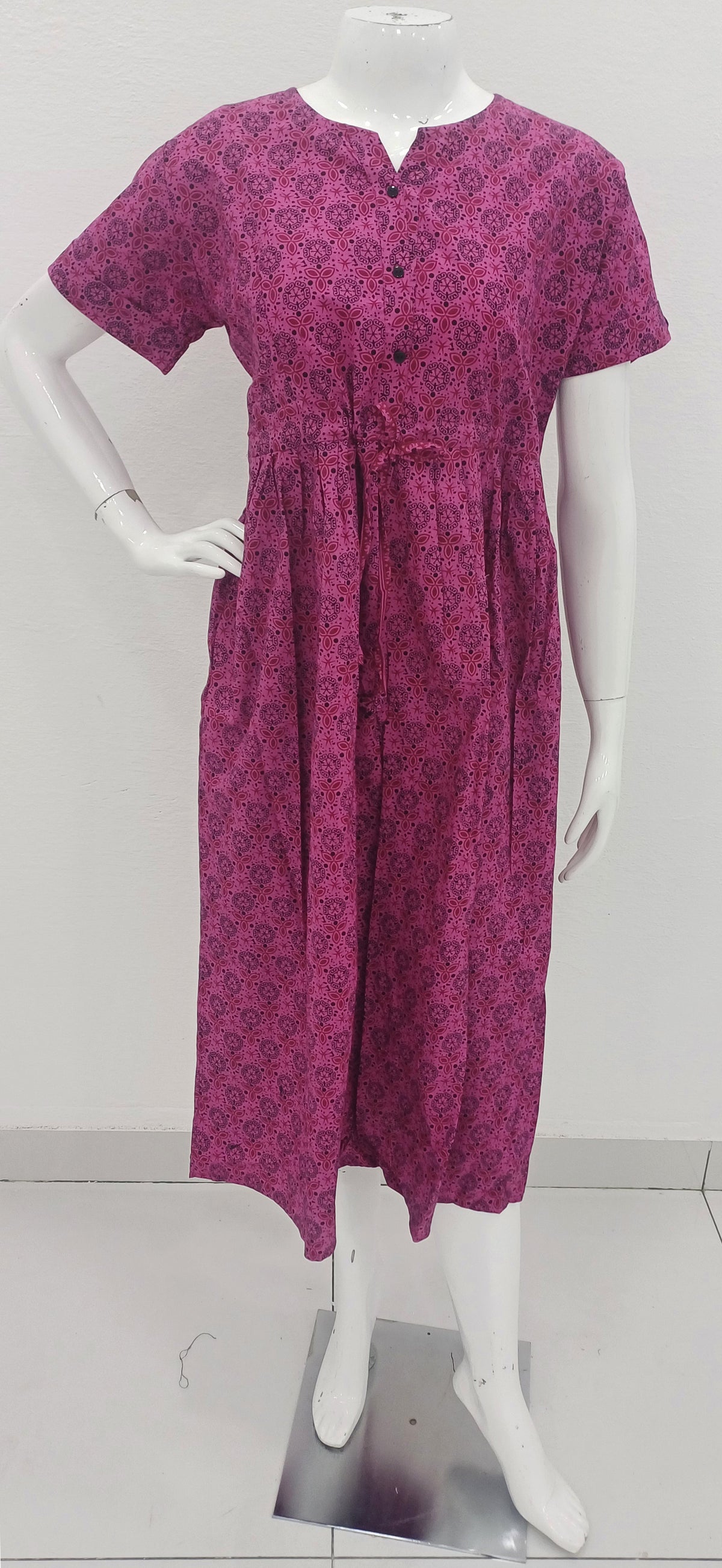 Cotton Gathering Frock Model Nighties Online