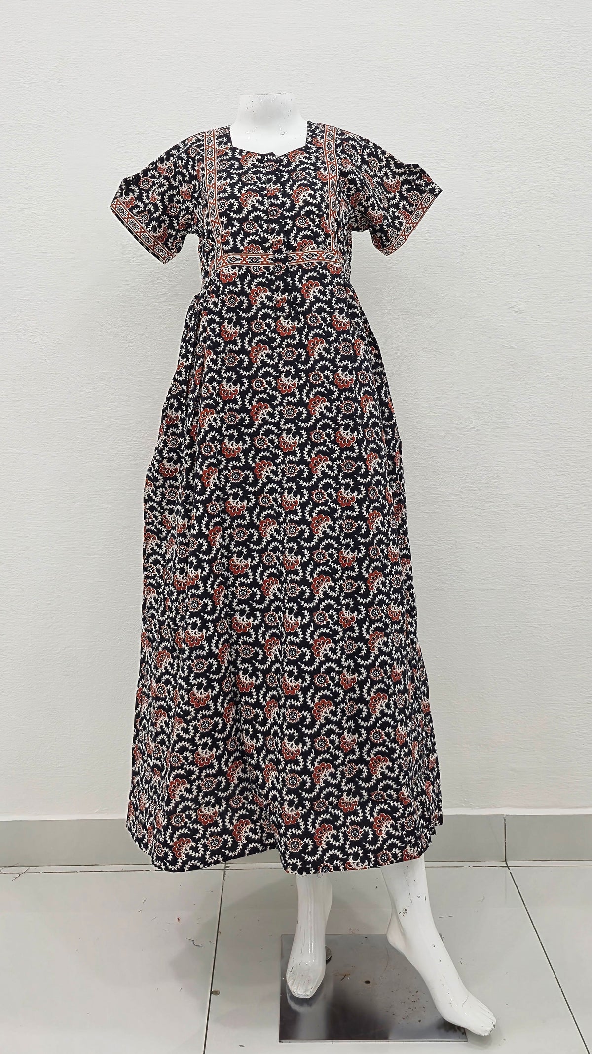 Cotton FROCK Model Casual Wear Nighties | Stylish Pleated Frock Style | Multipurpose Nighties | Pregnancy Wear | Pleated Model | Stylish Nighties for Stylish Women (PWC)