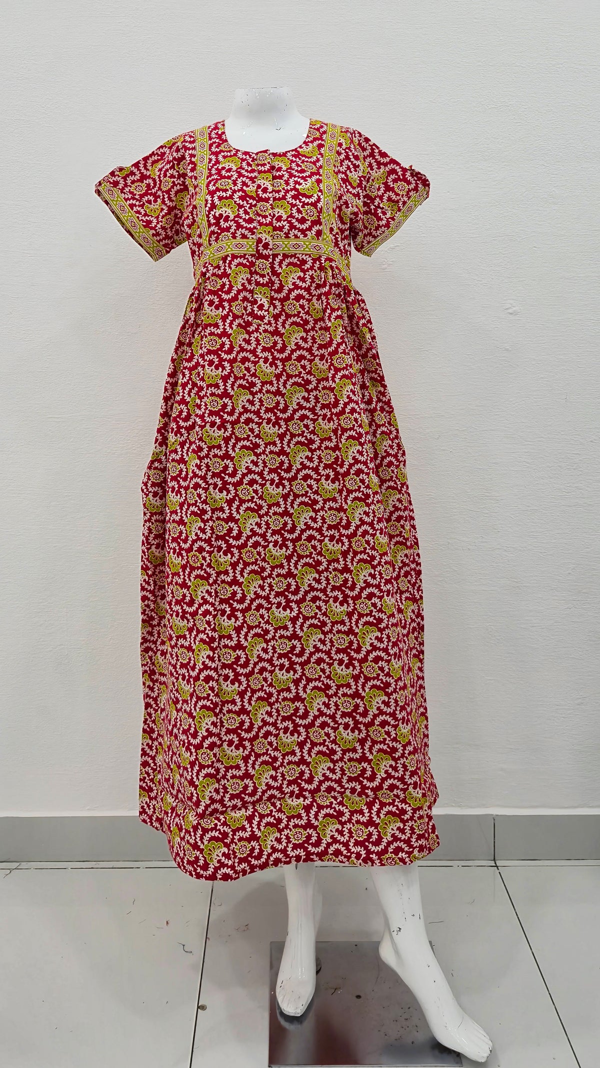 Cotton FROCK Model Casual Wear Nighties | Stylish Pleated Frock Style | Multipurpose Nighties | Pregnancy Wear | Pleated Model | Stylish Nighties for Stylish Women (PWC)