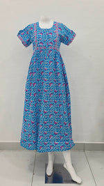 Cotton FROCK Model Casual Wear Nighties | Stylish Pleated Frock Style | Multipurpose Nighties | Pregnancy Wear | Pleated Model | Stylish Nighties for Stylish Women (PWC)