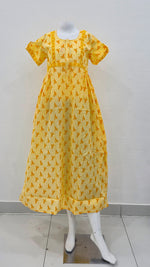 Cotton FROCK Model Casual Wear Nighties | Stylish Pleated Frock Style | Multipurpose Nighties | Pregnancy Wear | Pleated Model | Stylish Nighties for Stylish Women (PWC)