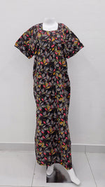 MANGAI Cotton Straight Zip Feeding Nighty |Post Pregnancy | Comfort and Style | Pleated Model | Soft Cotton Feeding Nighties (PSF)