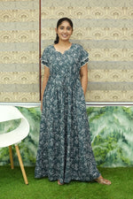 Stylish Arrivals Rayon Gathering Frock Model Night Gown's | Front Adjustable Gathering Style Rope Rope | Double Layer Sleeve | Trending Collection's for Stylish Women's (FKG)