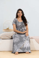 MANGAI RAYON Smocking Nighty | Beautiful Pleated Design | Side Pocket | Stylish Nighty for Trendy Women's | Your Perfect Nightwear Collection's (SRN)