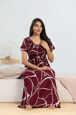 MANGAI RAYON Smocking Nighty | Beautiful Pleated Design | Side Pocket | Stylish Nighty for Trendy Women's | Your Perfect Nightwear Collection's (SRN)