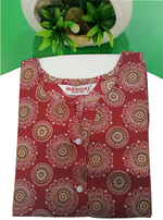 Cotton Gathering Frock for Summer Arrivals | Side Pocket | Elegant Casual Night Wear for Trendy Women's (FKC)