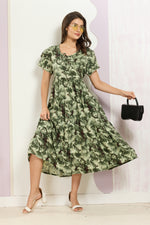 Rayon MAXI FROCK Model Nighties | Fancy Petal Sleeve | Fancy Neck & Side Pocket | Pleated Frock MAXI Style | Trendy Collection's for Stylish Women & Teenage Girl (FSF)