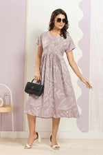 Rayon MAXI FROCK Model Nighties | Round Neck & Side Pocket | Pleated Frock MAXI Style | Trendy Collection's for Stylish Women & Teenage Girl (FRH)