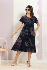 Rayon MAXI FROCK Model Nighties | Round Neck & Side Pocket | Pleated Frock MAXI Style | Trendy Collection's for Stylish Women & Teenage Girl (FRH)
