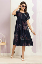 Rayon MAXI FROCK Model Nighties | Round Neck & Side Pocket | Pleated Frock MAXI Style | Trendy Collection's for Stylish Women & Teenage Girl (FRH)