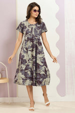 Rayon MAXI FROCK Model Nighties | Round Neck & Side Pocket | Pleated Frock MAXI Style | Trendy Collection's for Stylish Women & Teenage Girl (FRH)