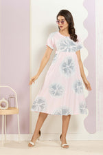 Rayon MAXI FROCK Model Nighties | Round Neck & Side Pocket | Pleated Frock MAXI Style | Trendy Collection's for Stylish Women & Teenage Girl (FRH)