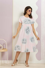 Rayon MAXI FROCK Model Nighties | Round Neck & Side Pocket | Pleated Frock MAXI Style | Trendy Collection's for Stylish Women & Teenage Girl (FRH)