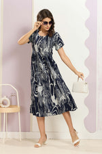 Rayon MAXI FROCK Model Nighties | Round Neck & Side Pocket | Pleated Frock MAXI Style | Trendy Collection's for Stylish Women & Teenage Girl (FRH)