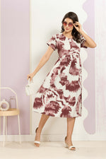 Rayon MAXI FROCK Model Nighties | Round Neck & Side Pocket | Pleated Frock MAXI Style | Trendy Collection's for Stylish Women & Teenage Girl (FRH)