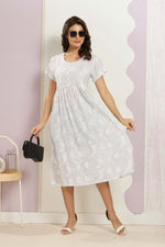 Rayon MAXI FROCK Model Nighties | Round Neck & Side Pocket | Pleated Frock MAXI Style | Trendy Collection's for Stylish Women & Teenage Girl (FRH)