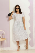 Rayon MAXI FROCK Model Nighties | Round Neck & Side Pocket | Pleated Frock MAXI Style | Trendy Collection's for Stylish Women & Teenage Girl (FRH)