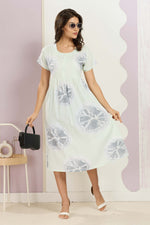 Rayon MAXI FROCK Model Nighties | Round Neck & Side Pocket | Pleated Frock MAXI Style | Trendy Collection's for Stylish Women & Teenage Girl (FRH)