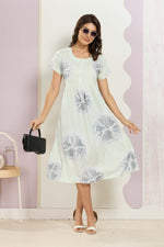 Rayon MAXI FROCK Model Nighties | Round Neck & Side Pocket | Pleated Frock MAXI Style | Trendy Collection's for Stylish Women & Teenage Girl (FRH)