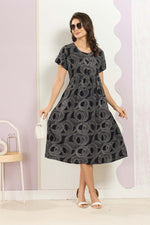 Rayon MAXI FROCK Model Nighties | Round Neck & Side Pocket | Pleated Frock MAXI Style | Trendy Collection's for Stylish Women & Teenage Girl (FRH)