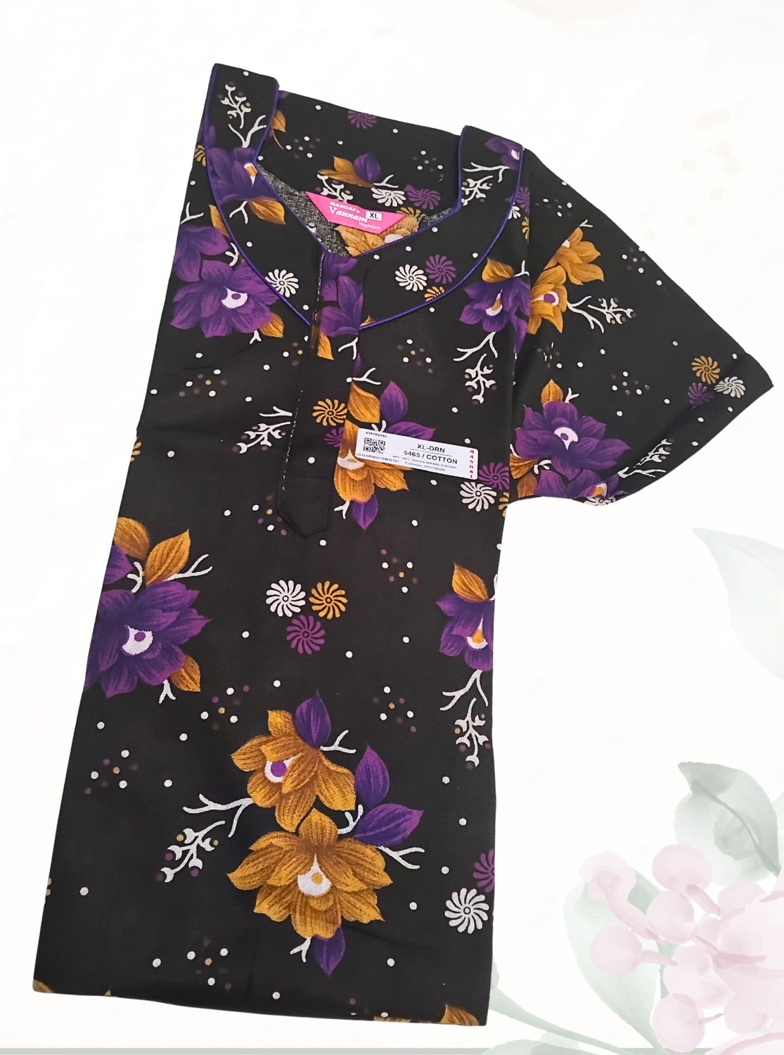 MANGAI Daily Wear Casual Comfort Fit Cotton Printed Nighties | Summer Arrival's for Trendy Women's (DRN)