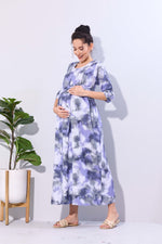 Soft Rayon4-IN-ONE Mom's Feeding & Casual Wear| Pre & Post Maternity Wear | Fancy Long Frock | Best Choice for Pregnancy Women (FIO-F)