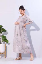 Soft Rayon4-IN-ONE Mom's Feeding & Casual Wear| Pre & Post Maternity Wear | Fancy Long Frock | Best Choice for Pregnancy Women (FIO-F)