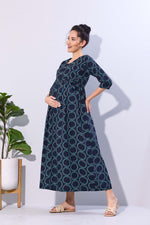 Soft Rayon4-IN-ONE Mom's Feeding & Casual Wear| Pre & Post Maternity Wear | Fancy Long Frock | Best Choice for Pregnancy Women (FIO-F)
