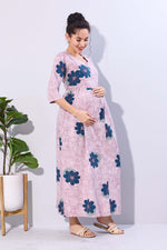 Soft Rayon4-IN-ONE Mom's Feeding & Casual Wear| Pre & Post Maternity Wear | Fancy Long Frock | Best Choice for Pregnancy Women (FIO-F)