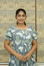 Stylish Arrivals Rayon Gathering Frock Model Night Gown's | Front Adjustable Gathering Style Rope Rope | Double Layer Sleeve | Trending Collection's for Stylish Women's (GFK)