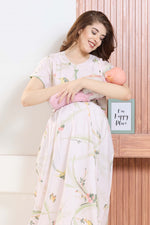 ✨ MANGAI Premium Rayon Maternity Frock for Pregnancy Women ✨ Invisible Feeding Zipper | Stylish Fancy Neck | Side Pocket | Comfortable Pregnancy & Casual Wear (RMF)