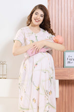 ✨ MANGAI Premium Rayon Maternity Frock for Pregnancy Women ✨ Invisible Feeding Zipper | Stylish Fancy Neck | Side Pocket | Comfortable Pregnancy & Casual Wear (RMF)