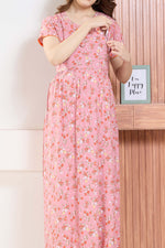 ✨ MANGAI Premium Rayon Maternity Frock for Pregnancy Women ✨ Invisible Feeding Zipper | Stylish Fancy Neck | Side Pocket | Comfortable Pregnancy & Casual Wear (RMF)