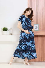 ✨ MANGAI Premium Rayon Maternity Frock for Pregnancy Women ✨ Invisible Feeding Zipper | Stylish Fancy Neck | Side Pocket | Comfortable Pregnancy & Casual Wear (RMF)