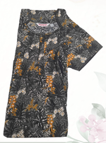 MANGAI Cotton Straight Zip Feeding Nighty |Post Pregnancy | Comfort and Style | Pleated Model | Soft Cotton Feeding Nighties (PSF)