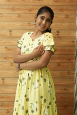 Stylish Arrivals Rayon Gathering Frock Model Night Gown's | Front Adjustable Gathering Style Rope Rope | Double Layer Sleeve | Trending Collection's for Stylish Women's (GFK)