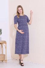 MANGAI HOSIERY Cotton Zipless Feeding Wear | Fancy Sleeve with Round Neck | Flap Open Zipless Feeding wear for Pregnancy Women (MMG)