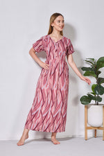 Alpine KURTHI Style Nighties| FancySleeve | Zipless Model | Stylish V-Cut neck | Updated Collection's for Stylish Women AK (H/S)