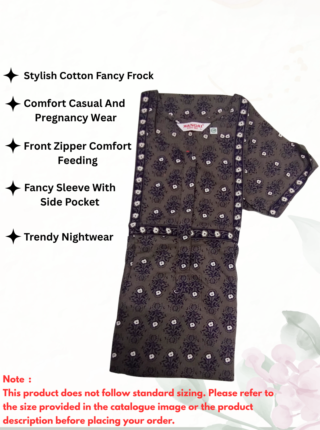 Cotton FROCK Model Casual Wear Nighties | Stylish Pleated Frock Style | Multipurpose Nighties | Pregnancy Wear | Pleated Model | Stylish Nighties for Stylish Women (PWC)