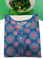 Cotton Gathering Frock for Summer Arrivals | Side Pocket | Elegant Casual Night Wear for Trendy Women's (FKC)