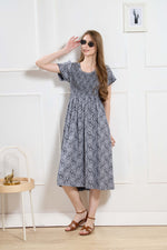 New Stylish Alpine Smocking Maxi Frock Model Nightgown for trendy Women's & Teenage Girl's (ASM)