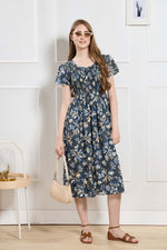 New Stylish Alpine Smocking Maxi Frock Model Nightgown for trendy Women's & Teenage Girl's (ASM)