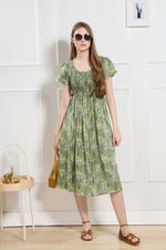 New Stylish Alpine Smocking Maxi Frock Model Nightgown for trendy Women's & Teenage Girl's (ASM)