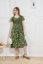 New Stylish Alpine Smocking Maxi Frock Model Nightgown for trendy Women's & Teenage Girl's (ASM)