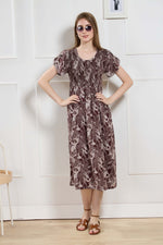 New Stylish Alpine Smocking Maxi Frock Model Nightgown for trendy Women's & Teenage Girl's (ASM)
