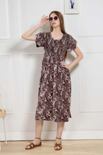 New Stylish Alpine Smocking Maxi Frock Model Nightgown for trendy Women's & Teenage Girl's (ASM)